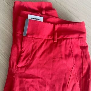 Helmut Lang red holiday pants sz 0 25